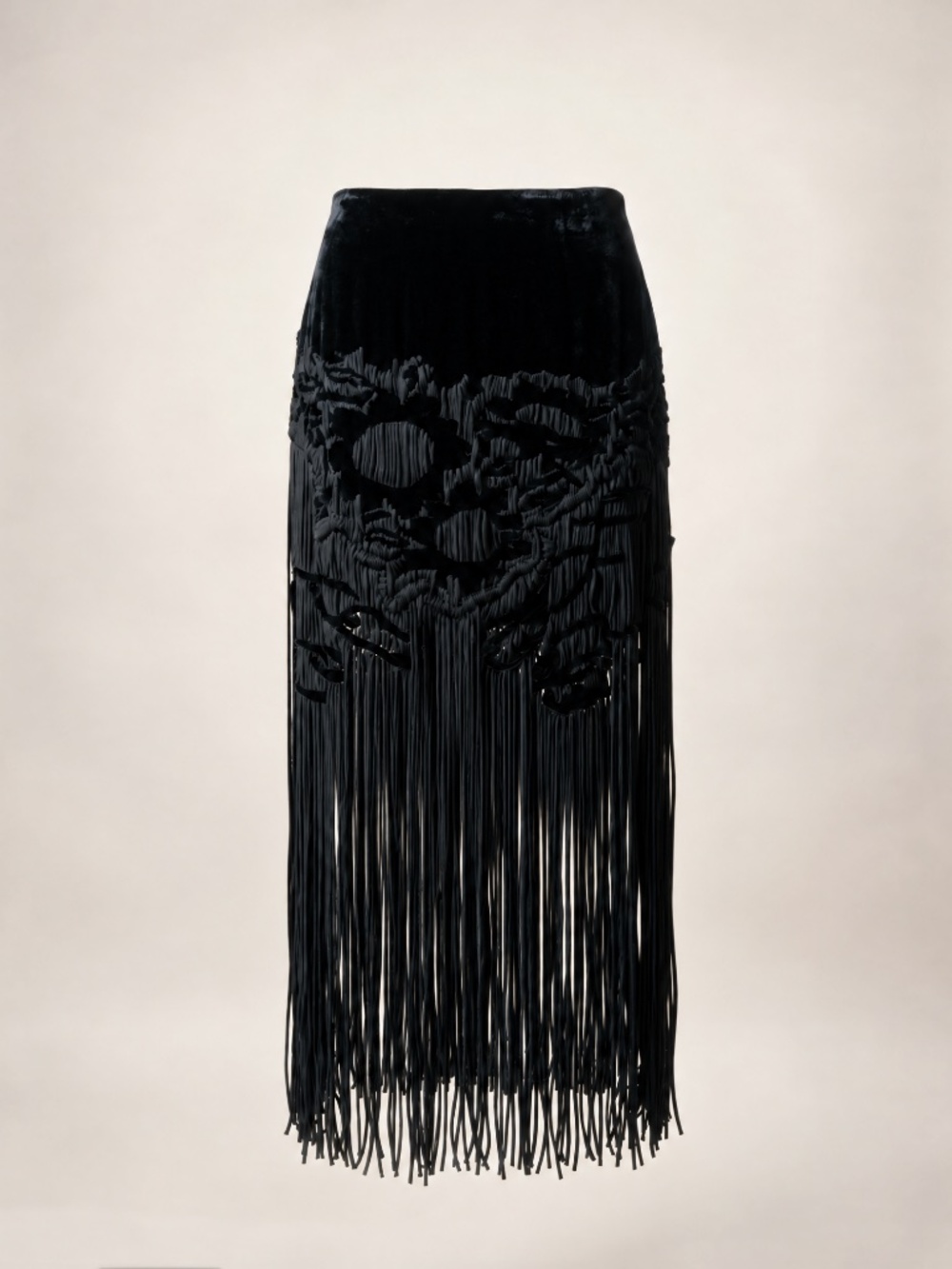 Tom Ford for Yves Saint Laurent RUNWAY Fringed Skirt
